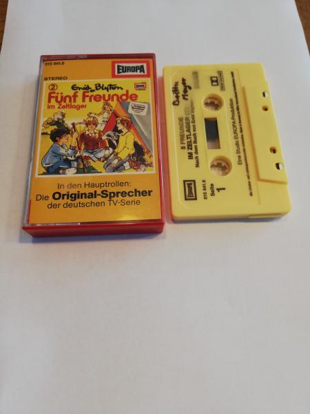 Fünf Freunde Folge 2 im Zeltlager Gelb 515641.6 Europa (Seite 1 der MC beschrieben)